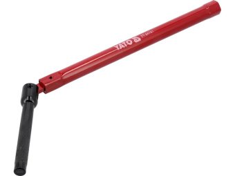 Ключ для монтажу сантехн. арматури на шарнірі YATO з головками: М9 10 11 12 14 17 мм і гаком, 8 елем