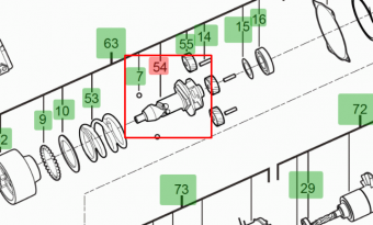 MILWAUKEE Ремкомплект гайковерта привід M18 FHIWP12 | 4931465343