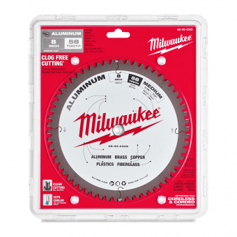 MILWAUKEE Диск пиляльний Alu PFTE , Ø203х5/8"х2,4мм, 58 зуб. | 48404345