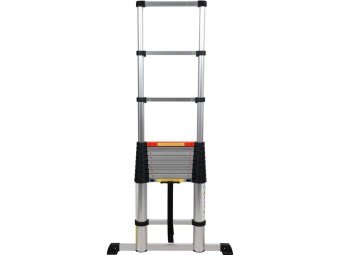 VOREL Драбина розтяжна телескопічна , 13 сходин, h=3.8 м, макс. вага- 150 кг, з алюмінію  | 17701