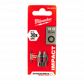 MILWAUKEE Біта SHOCKWAVE , TX15, 25мм, (2шт) | 4932430872