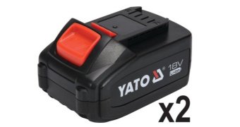 YATO Шуруповерт-дриль безщітков. акумул. Li-Ion YATO: 2x 18 В, 3АГод, крутн.мом.- 75 Нм, патр Ø=1.5-