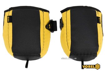 VOREL Наколінники захисні з поліетилену, жовто-чорні  | 74604