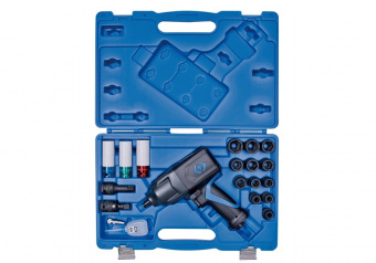 KING TONY Пневматический гайковерт 1/2" 1288Нм композит с набор. головок. 20 пр. | 44801AMP