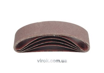 VOREL Стрічка шліфувальна *безкінечка* : 75х533мм P-100 5шт.  | 07667