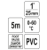 FLO Шланг всмоктувальний до насосів , l= 5м, сполуч. Ø= 1", з ситом і зворотнім клапаном  | 79823