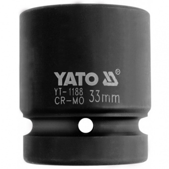 YATO Головка торцева ударна 6-гранна YATO : квадрат 1", М= 28 мм, L= 59 мм  | YT-1184