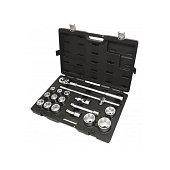 BETA Набор головок 3/4" 17 ед. 6-ти гранные (22-55мм) с трещоткой 928E/C17 BETA | 009282017