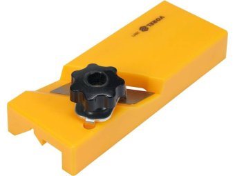 Рубанок крайковий по г/к плитах VOREL t= 15, 18 мм, кут обробки 45°, 90° ABS пластиков, 148x55x24 мм