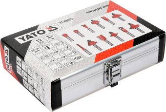 YATO Фрези по дереву YATO : зі шпинделем Ø8 мм, 12 шт  | YT-68005