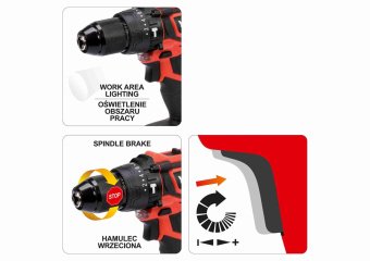 YATO Набор шуроповерт-дрель + свердла 126 предметов YATO YT-44250