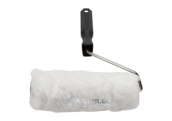 VOREL Валик в зборі поліестеровий : L= 18 см, Ø= 6 мм, білий  | 09345