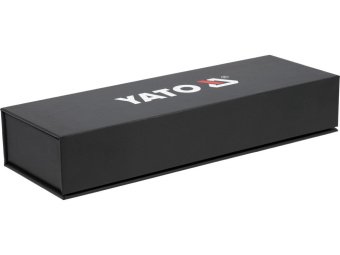 Тріщатка YATO: квадрат 1/2"(12,7 мм), L=256 мм, КМ до 1000 Nm, з прямою ручкою,90 зубів [10]