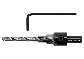 YATO Свердло конфірматне по дереву YATO Ø= 5/7 мм, хвостовик Ø= 8 мм, з 6-гран. ключем  | YT-33022