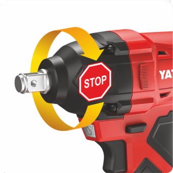 Гайковерт ударний акумуляторний безщітковий YATO:18 В Li-Ion,квадрат 1/2",350Нм(БЕЗ АКУМУЛЯТОРА)[10]