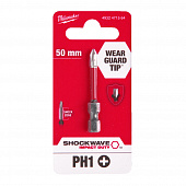 MILWAUKEE Біта SHOCKWAVE , PH1, 50мм (1шт) | 4932471564