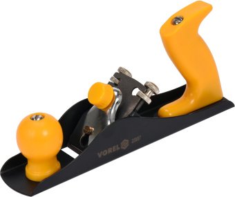 VOREL Рубанок столярний : L=235 мм, ніж- 44/1.8 мм, HRC 50-55, 65Mn, металевий корпус  | 25887