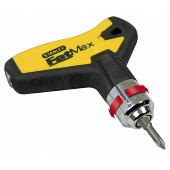 STANLEY 0-79-153 Отвертка + 25 насадок FatMax реверсивная с Т-образной ручкой в кейсе