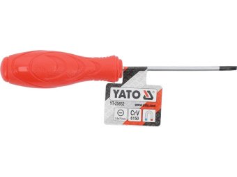 Викрутка з плоским шліцом YATO: SL3 мм, робоча l= 75 мм [24/288]