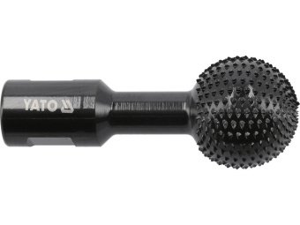 Фреза куляста по дереву YATO Ø= 40мм, до КШМ з різьбовим захватом М14, матеріал- вуглецева сталь[20]
