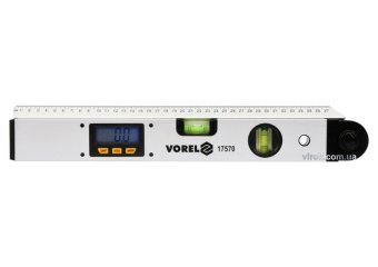 VOREL Рівень - кутомір електронний : L= 40 см цифровй дисплей, 2 капсули  | 17570