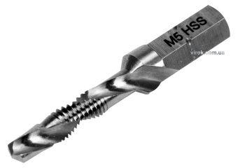 YATO Свердло-мітчик YATO М5 х 0.8 мм, HSS М2, HEX-1/4", l= 41/7 мм  | YT-44842