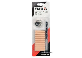 YATO Засоби для кілкових сполучень YATO з діаметром 8 мм, набір, 17 шт.  | YT-44111