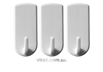 VOREL Гачки настінні самоклеючі, набір 3 шт.  | 74730