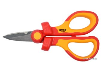 YATO Ножиці універсальні YATO; Хр-Ван l=160 мм з діелектр. ізольованими ручками 1000 В  | YT-21200