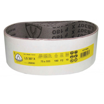 Шліфувальна стрічка Klingspor LS 307 X (75х457 мм, P180) (278658)