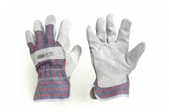 Перчатки комбинированные замшевые р10,5 (эконом) СИЛА