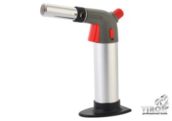 VIROK Пальник газовий з балоном, п'єзо запал, керамічне сопло, блокувальна кнопка | 44V180
