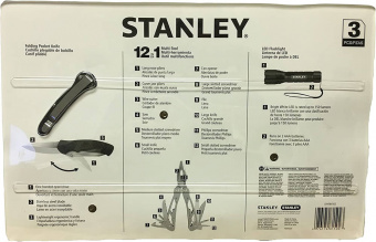 Універсальний інструмент STANLEY "MULTI-TOOL"  12 в одному + ніж карманний з унів.лезом + ліхтарик
