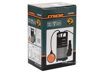 STHOR Насос для брудної води мережевий, 400Вт, 8000 л/год, макс.висота- 12,5 м  | 79781