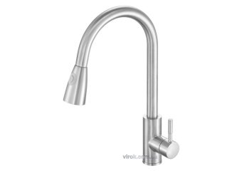 FALA Змішувач води для кухонної раковини "STEELY 4" з кульовим регулятором  | 75805