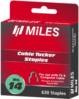 Скобы для кабелей Miles № 14 - 6,5 мм 630 шт