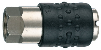 ANI Spa Разъём б/с 17/C 1/4F, тип "мама", соед. резьба 1/4'' внутр., обрезиненный корпус. | AH020901