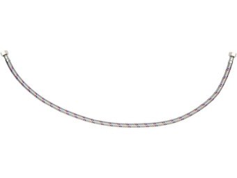 Шланг водопровідний з опліткою з нерж сталі FALA l= 800мм, Ø= 8/12, з'єднання F-3/8" х F-3/8" 1 МПа