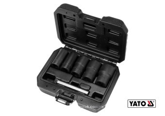 YATO Набір екстракторів YATO : квадрат-1/2", М17-27 мм, Cr-Mo, для видалення зломаних гвинтів 6 Од. 