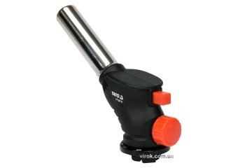 YATO Пальник газовий YATO : цангове з'єднання EN417. до 1 кВт. п'єзозапал. 360°. max t' 1000°c  | YT