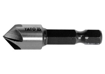 YATO Зенкер конічний по металу YATO : HSS, Ø= 10.4 мм, l= 40 мм, 5 пругів, HEX- 1/4"  | YT-44723