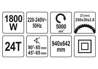 YATO Настольная циркулярная пила YATO YT-82165