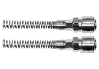 YATO Швидкоз'єднувальна муфта YATO з пружиною, до шлангу Ø=6х10 мм, 2 шт.  | YT-24101