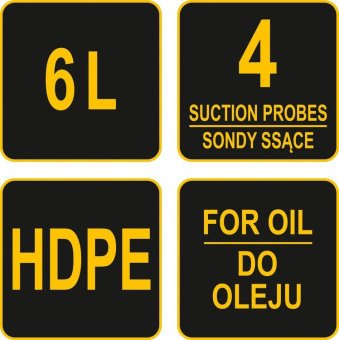 VOREL Помпа ручна для відкачування оливи , ємність- 6 л, 4 трубки  | 78032