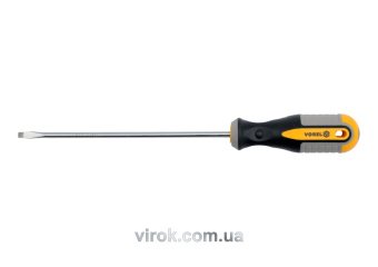 VOREL Викрутка плоска : SL5 х 200 мм. Cr-V  | 60916
