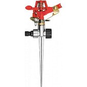 YATO Зрошувач імпульсний 6-режимний YATO на кілку, до шлангу 1/2", межа дії- 24 м, ABS-пластик +цинк