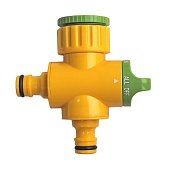 Адаптер пластиковий з двома виходами, 3/4-1 VERANO | 72-112