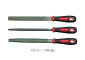 VOREL Напильники : L= 200мм, Набір 3 Шт/Уп.  | 25165