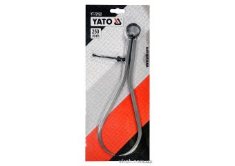 YATO Кронциркуль для зовнішніх вимірів YATO : l= 250 мм, з гвинтовим фіксатором і на пружині  | YT-7