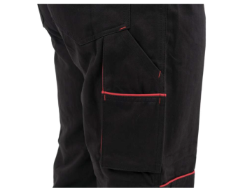 YATO Комбінезон робочий COMFY YATO розмір L, чорно-червоний, 9 кишень, 100% бавовна  | YT-79252